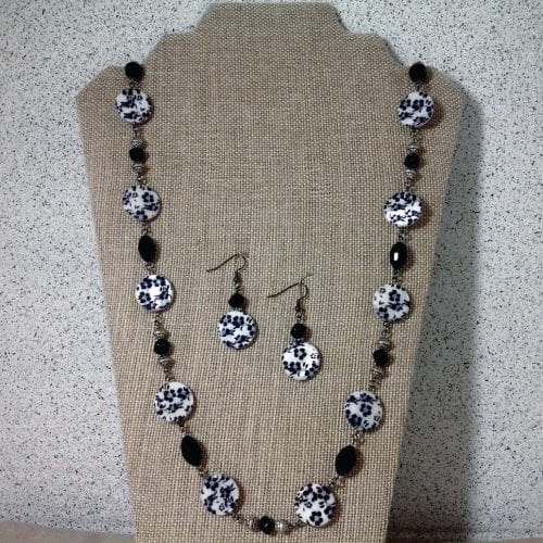Black Floral Splash