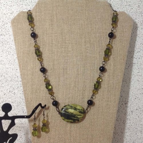Mixed Media In Deep Green