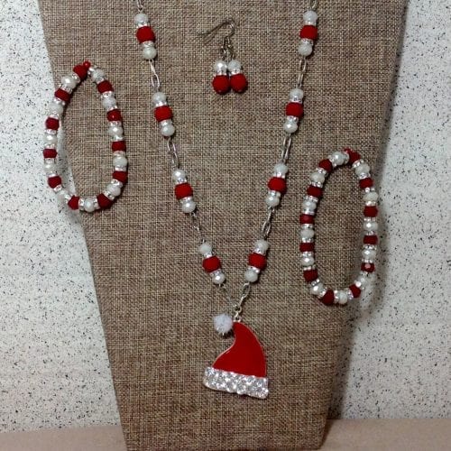 Here Comes Santa in Red & White