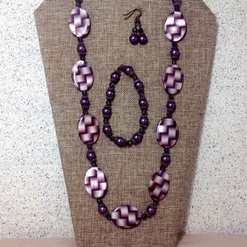 Plum Perfect Basket Of Beads