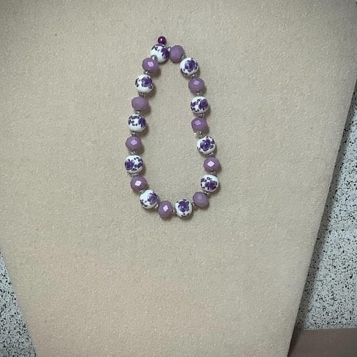 Cindy Larsen Traditional Indian Flair Purple Necklace