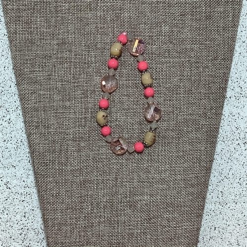 Soft Salmon Pinks - Large Bracelet