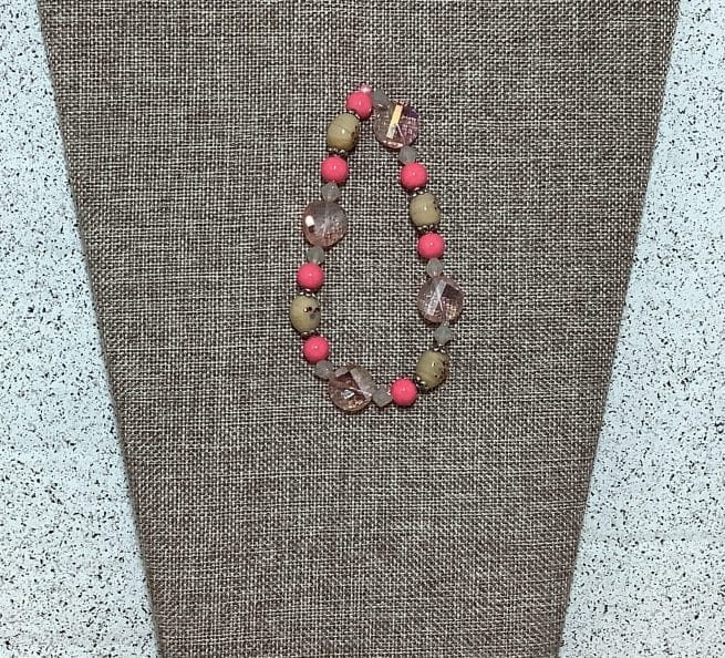 Soft Salmon Pinks - Large Bracelet