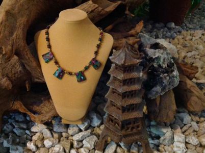 46. Bronzeite Conglomerate with Sapphire, Emerald & Ruby $44.95 - SOLD 46. Bronzeite Conglomerate with Sapphire, Emerald & Ruby - SOLD